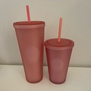 NEW Starbucks Pink Lemonade Tumbler Set